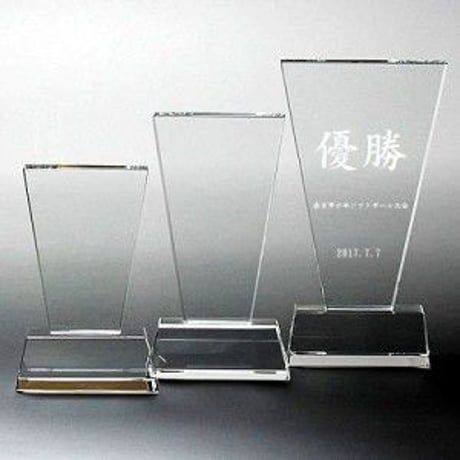 ガラス盾　角型