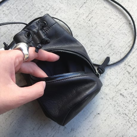 DRAW STRING BAG WATER PROOF GOAT LEATHER