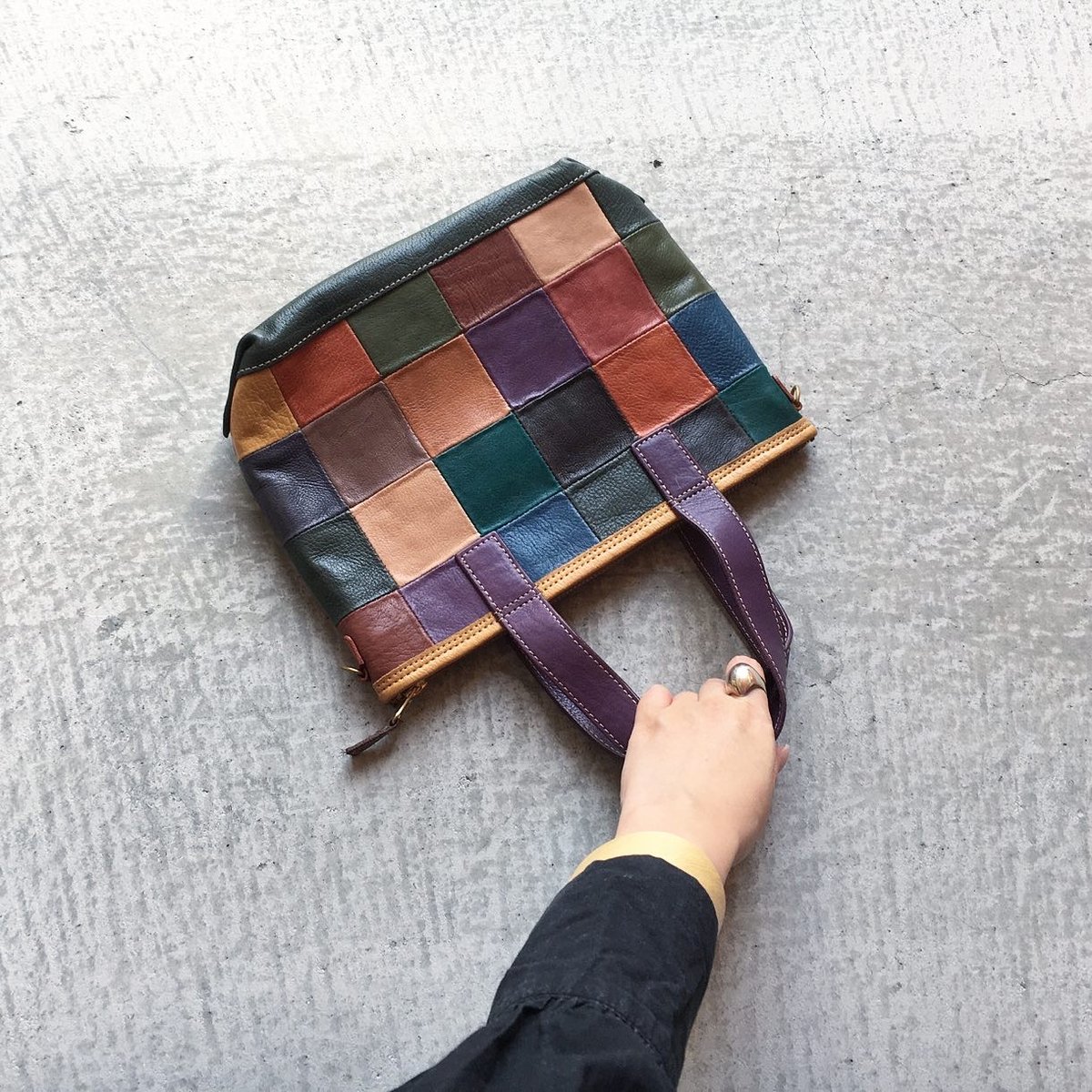 2WAY MINI TOTE BLOCK PATCHWORK LIMITED | Damas
