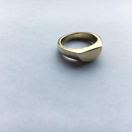 BRASS SIGNET  RING MOON
