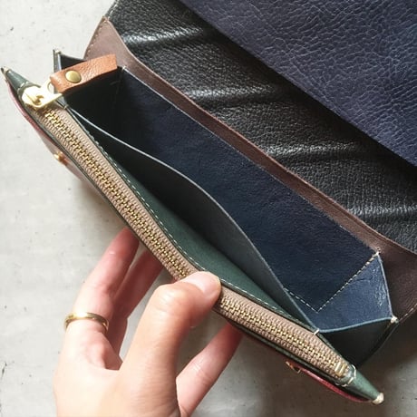 PATCHWORK MOTOR WALLET LARGE