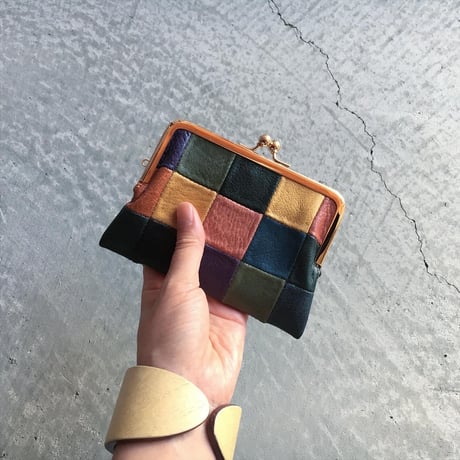 BLOCK PATCHWORK W GAMAGUCHI WALLET
