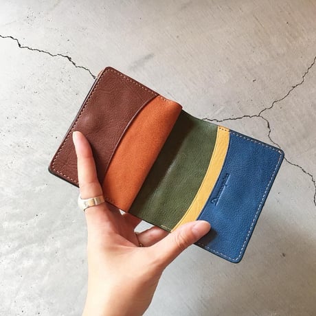 BLOCK PATCHWORK OLD MINI WALLET