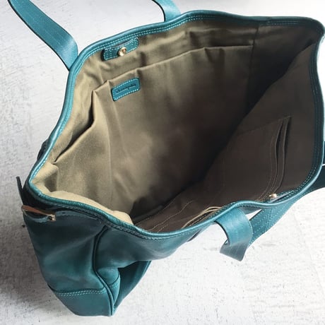 NEW DAMASQUINA TOTE  TURQUOISE LIMITED