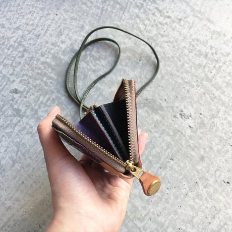 PATCHWORK NECK WALLET