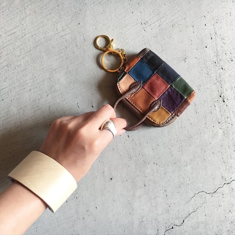 PATCHWORK MINIMUM BAG KEYHOLDER