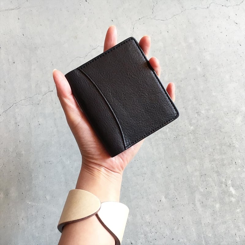 未使用 Damasquina 小型ウォレット 財布 ハリウッドランチマーケット Damasquina インディゴレザー ミニマム ウォレット | DAMASQUINA