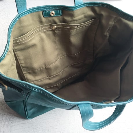 NEW DAMASQUINA TOTE  TURQUOISE LIMITED