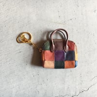 PATCHWORK MINIMUM BAG KEYHOLDER