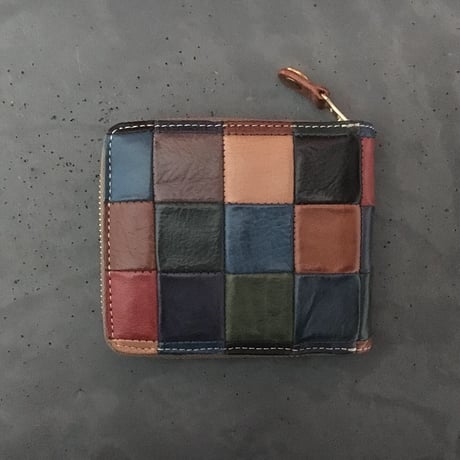 PATCHWORK ZIP WALLET SMALL