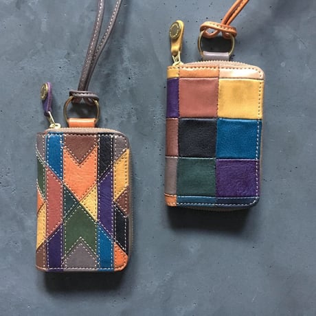 PATCHWORK NECK WALLET