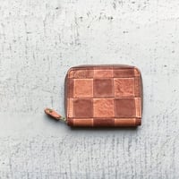BLOCK PATCHWORK ZIP MINI WALLET  ONE LIMITED