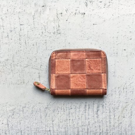 BLOCK PATCHWORK ZIP MINI WALLET  ONE LIMITED