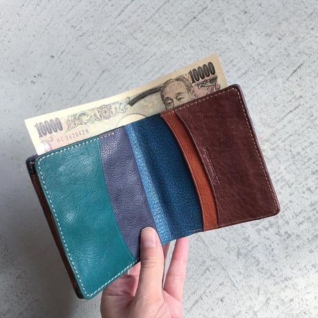 BLOCK PATCHWORK OLD MINI WALLET