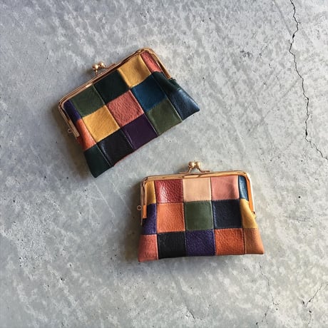 BLOCK PATCHWORK W GAMAGUCHI WALLET