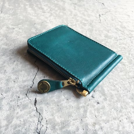 ZIP COIN & MONEY CLIP TURQUOISE LIMITED