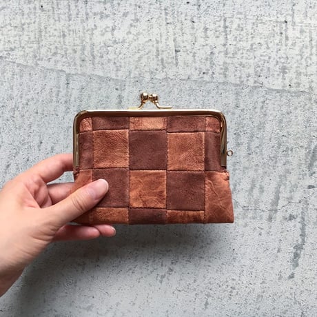 BLOCK PATCHWORK W GAMAGUCHI WALLET ONE LIMITED