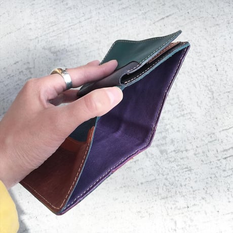 BLOCK PATCHWORK OLD MINI WALLET
