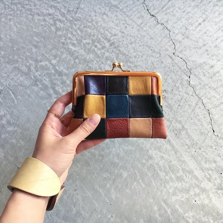 BLOCK PATCHWORK W GAMAGUCHI WALLET