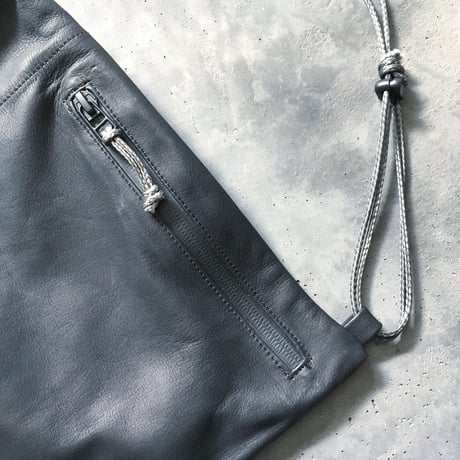 OUT LEATHER SHOULDER BAG