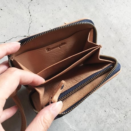 505 USED DENIM PATCHWORK NECK WALLET