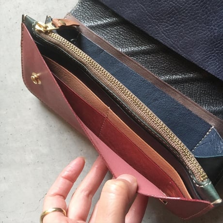 PATCHWORK MOTOR WALLET LARGE