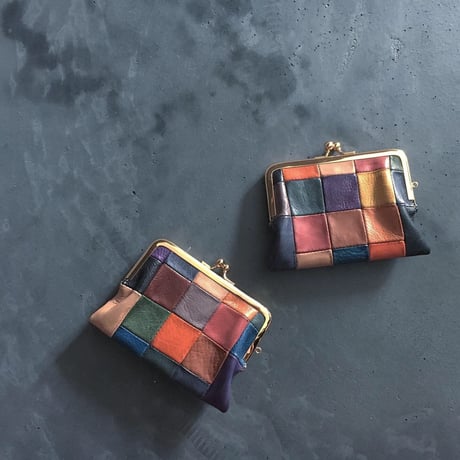 BLOCK PATCHWORK W GAMAGUCHI WALLET