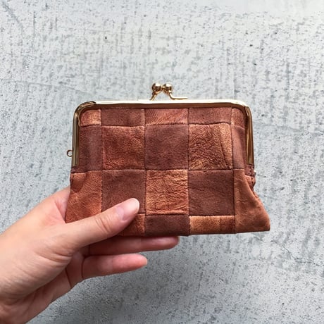 BLOCK PATCHWORK W GAMAGUCHI WALLET ONE LIMITED
