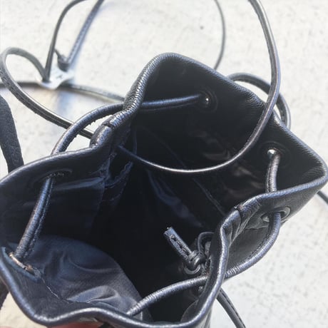 DRAW STRING BAG WATER PROOF GOAT LEATHER