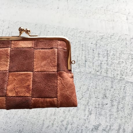 BLOCK PATCHWORK W GAMAGUCHI WALLET ONE LIMITED