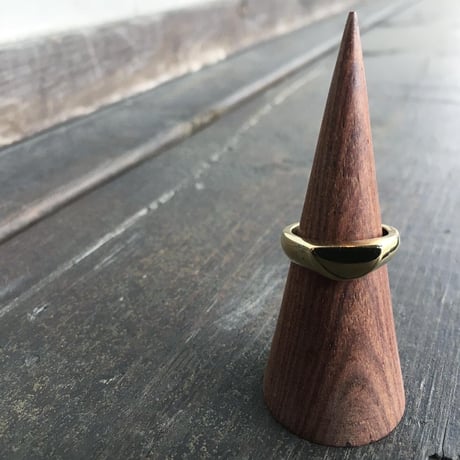 BRASS SIGNET  RING MOON