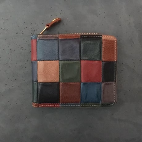 PATCHWORK ZIP WALLET SMALL
