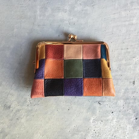 BLOCK PATCHWORK W GAMAGUCHI WALLET