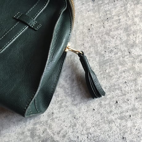 NEW TASSEL BOSTON BAG GREEN LIMITED