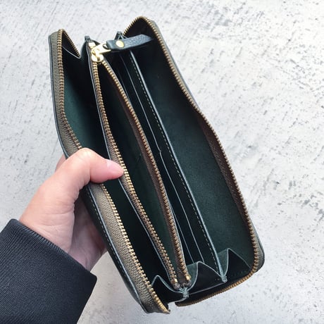 ZIP WALLET LARGE GREEN LIMITED