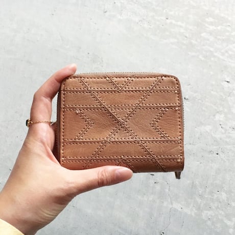 ORTEGA PATCHWORK ZIP MINI WALLET