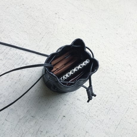 DRAW STRING BAG WATER PROOF GOAT LEATHER