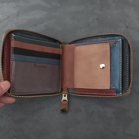 PATCHWORK ZIP WALLET SMALL
