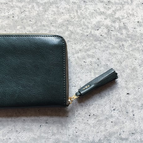 ZIP WALLET LARGE GREEN LIMITED