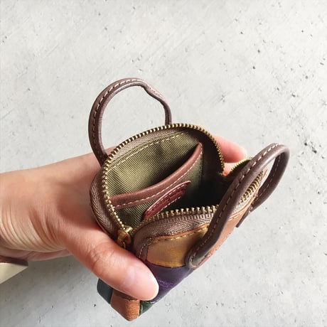 PATCHWORK MINIMUM BAG KEYHOLDER
