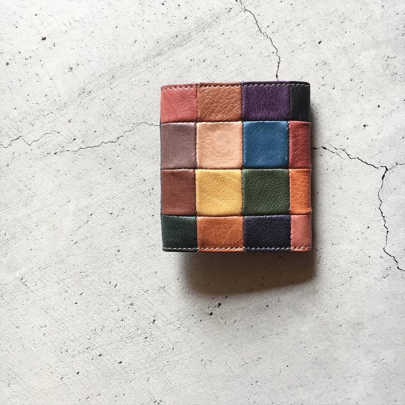 PATCHWORK TRIANGLE MINI WALLET | Damasquina Store