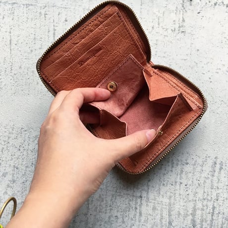 BLOCK PATCHWORK ZIP MINI WALLET  ONE LIMITED