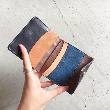 PATCHWORK TRIANGLE MINI WALLET