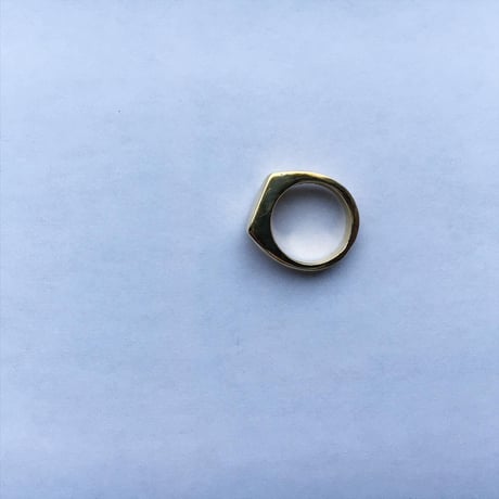 BRASS SIGNET  RING MOON