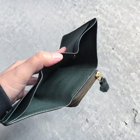POCKET ZIP WALLET GREEN LIMITED
