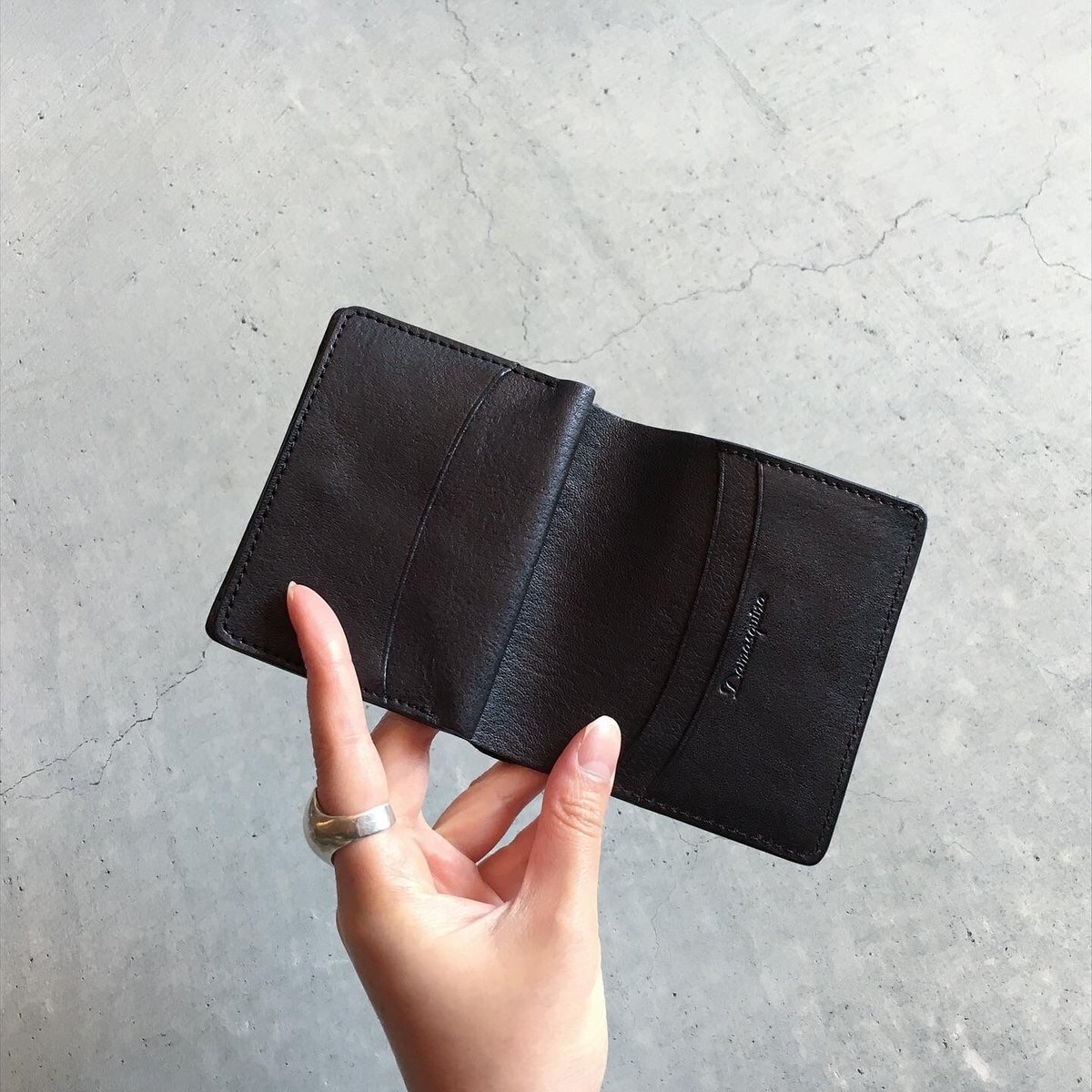 Damasquina OLD WALLET MINI BLACK 黒　中古 Damasquina OLD WALLET MINI BLACK 黒 中古 - メルカリ
