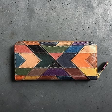 ORTEGA PATCHWORK ZIP WALLET LARGE