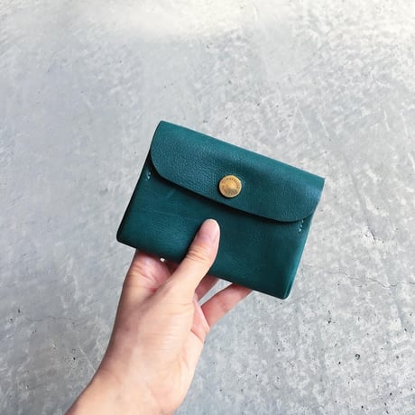 ONE LEATHER MINI WALLET TURQUOISE LIMITED