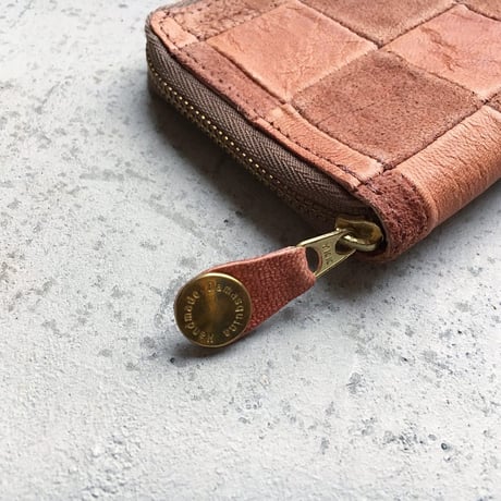 BLOCK PATCHWORK ZIP MINI WALLET  ONE LIMITED