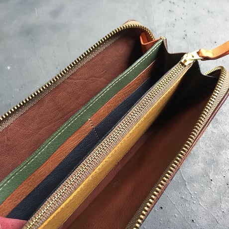 ORTEGA PATCHWORK ZIP WALLET LARGE